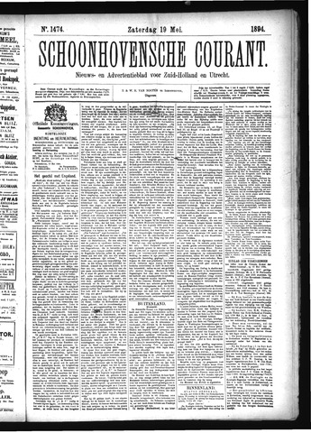 Schoonhovensche Courant 1894-05-19