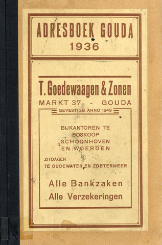 Adresboeken Gouda 1936-01-01