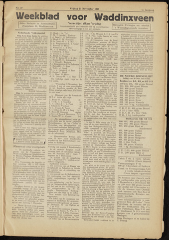 Weekblad voor Waddinxveen 1945-11-23