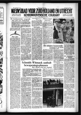 Schoonhovensche Courant 1954-08-27