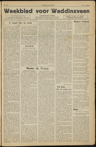 Weekblad voor Waddinxveen 1955-04-15
