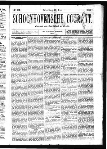 Schoonhovensche Courant 1886-05-22