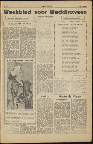 Weekblad voor Waddinxveen 1955-04-29