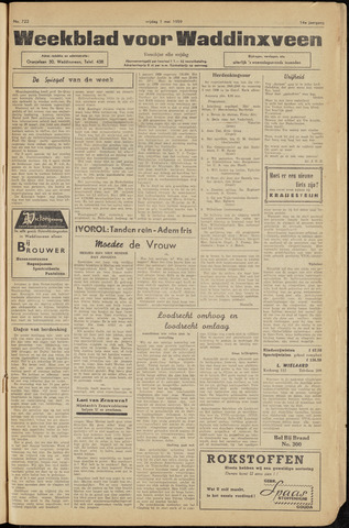 Weekblad voor Waddinxveen 1959-05-01