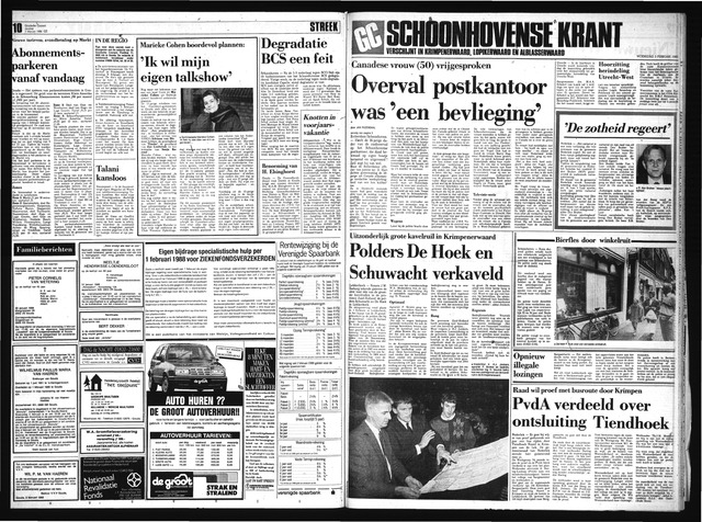 Schoonhovensche Courant 1988-02-03