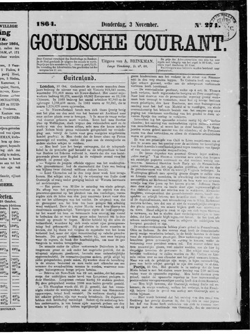 Goudsche Courant 1864-11-03