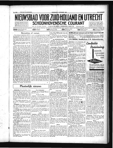 Schoonhovensche Courant 1934-11-21