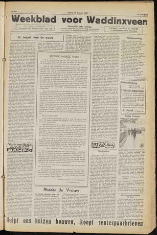 Weekblad voor Waddinxveen 1958-01-10