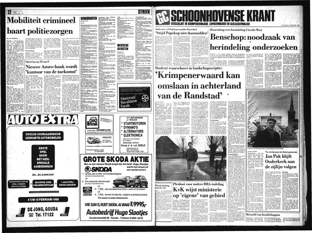 Schoonhovensche Courant 1988-02-06