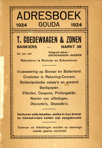 Adresboeken Gouda 1924