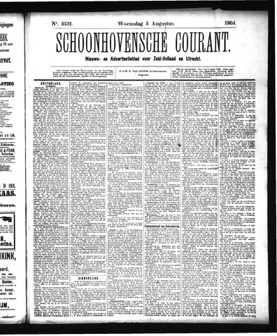 Schoonhovensche Courant 1904-08-03