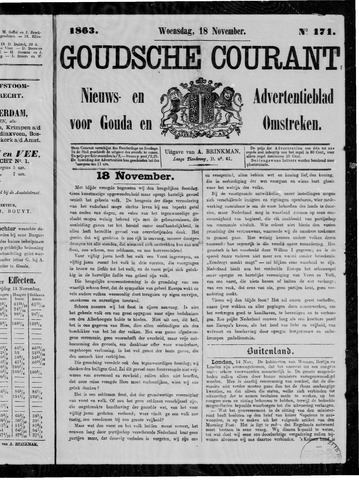 Goudsche Courant 1863-11-18
