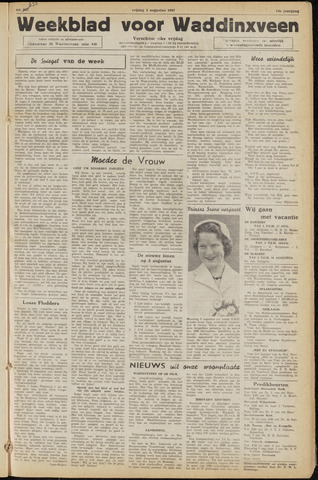 Weekblad voor Waddinxveen 1957-08-02