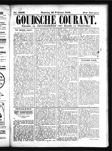 Goudsche Courant 1909-02-22