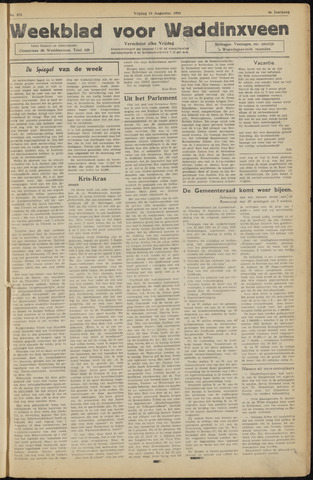 Weekblad voor Waddinxveen 1952-08-15