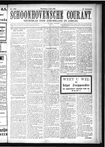 Schoonhovensche Courant 1925-07-06