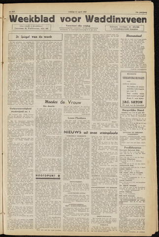 Weekblad voor Waddinxveen 1957-04-12