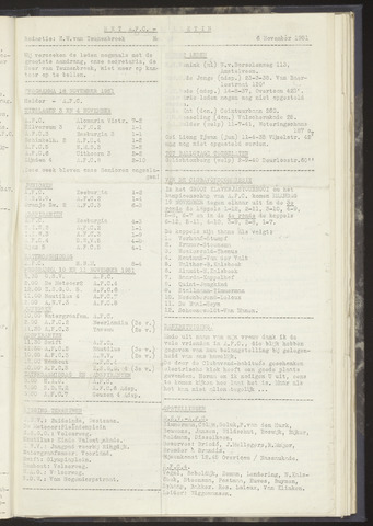 Bulletins (vnl. opstellingen) 1951-11-06