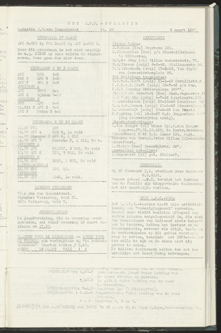 Bulletins (vnl. opstellingen) 1957-03-05