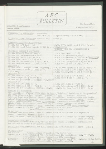 Bulletins (vnl. opstellingen) 1975-09-03