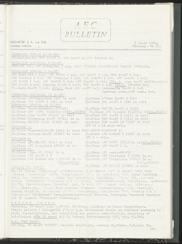 Bulletins (vnl. opstellingen) 1972-03-08