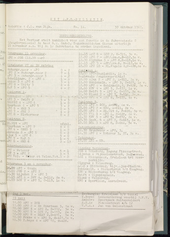 Bulletins (vnl. opstellingen) 1962-10-24