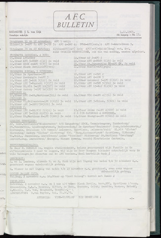 Bulletins (vnl. opstellingen) 1967-11-01