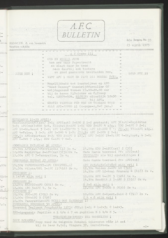 Bulletins (vnl. opstellingen) 1975-04-23