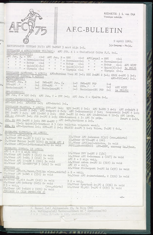 Bulletins (vnl. opstellingen) 1969-04-09
