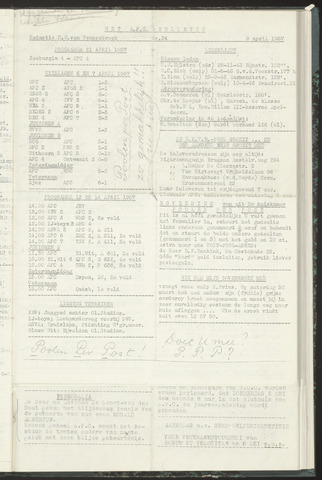 Bulletins (vnl. opstellingen) 1957-04-09