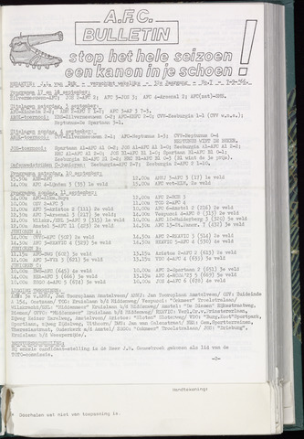 Bulletins (vnl. opstellingen) 1966-09-07