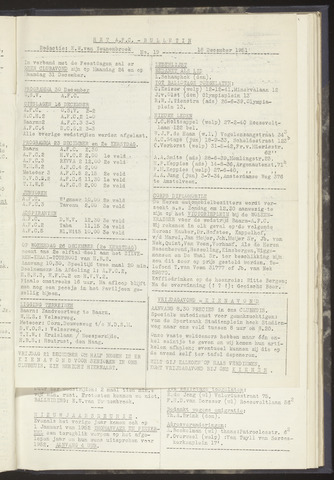 Bulletins (vnl. opstellingen) 1951-12-18