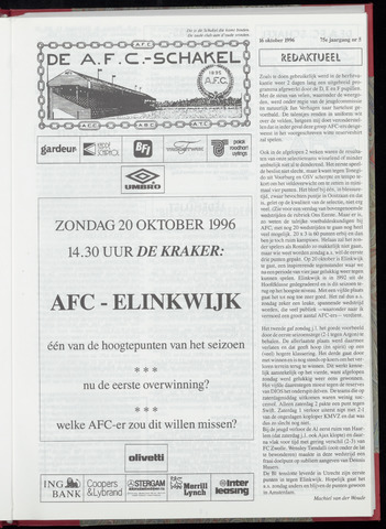 Schakels (clubbladen) 1996-10-16