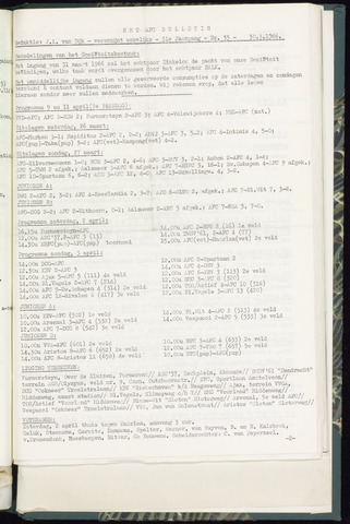 Bulletins (vnl. opstellingen) 1966-03-30