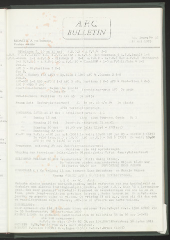 Bulletins (vnl. opstellingen) 1975-05-14
