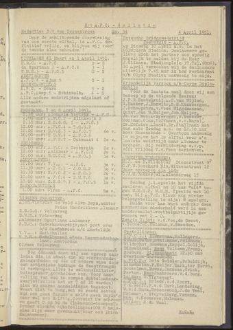 Bulletins (vnl. opstellingen) 1951-04-04