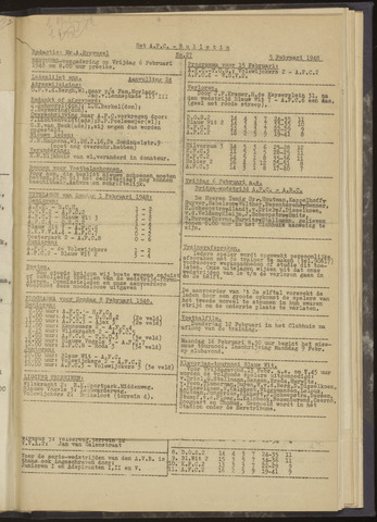 Bulletins (vnl. opstellingen) 1948-02-05