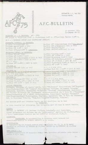 Bulletins (vnl. opstellingen) 1969-12-10