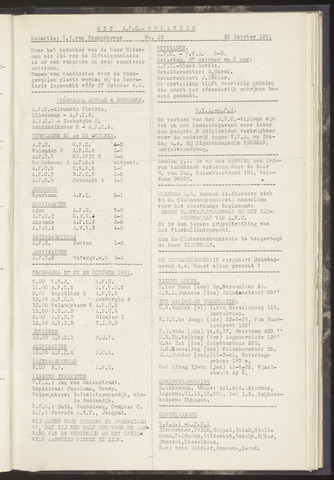 Bulletins (vnl. opstellingen) 1951-10-23
