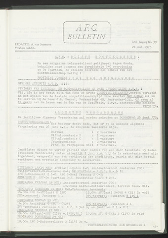 Bulletins (vnl. opstellingen) 1975-05-21
