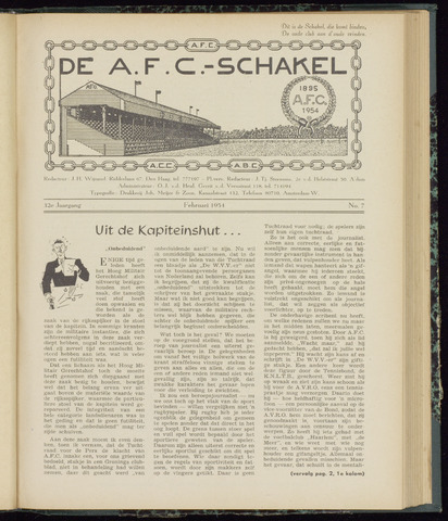 Schakels (clubbladen) 1954-02-01