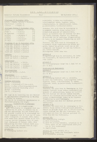 Bulletins (vnl. opstellingen) 1951-09-11