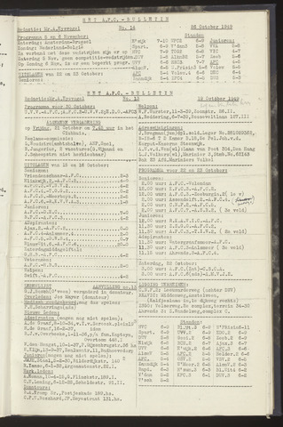 Bulletins (vnl. opstellingen) 1949-10-19