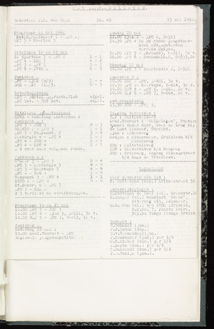 Bulletins (vnl. opstellingen) 1962-05-15