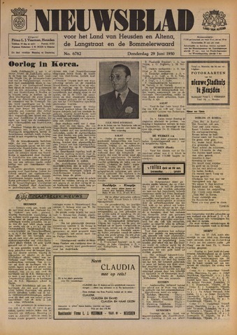 Nieuwsblad het land van Heusden en Altena de Langstraat en de Bommelerwaard 1950-06-29