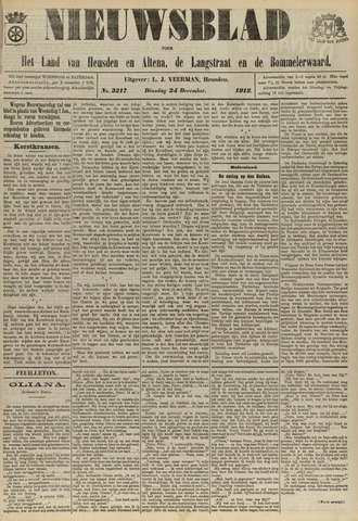 Nieuwsblad het land van Heusden en Altena de Langstraat en de Bommelerwaard 1912-12-24
