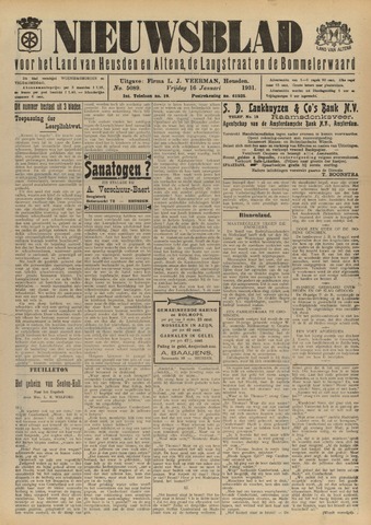 Nieuwsblad het land van Heusden en Altena de Langstraat en de Bommelerwaard 1931-01-16