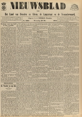 Nieuwsblad het land van Heusden en Altena de Langstraat en de Bommelerwaard 1914-05-20