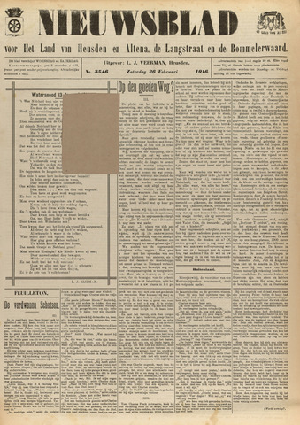 Nieuwsblad het land van Heusden en Altena de Langstraat en de Bommelerwaard 1916-02-26