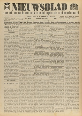 Nieuwsblad het land van Heusden en Altena de Langstraat en de Bommelerwaard 1931-03-18
